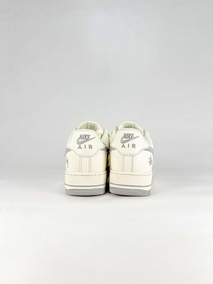 Nike x Stussy Air Force 1 Low DN9688-135 Cream White Grey Signature Detail Sneakers