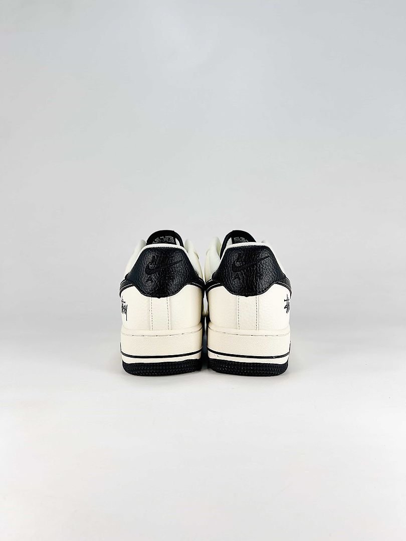 Stussy x Nike Air Force 1 Low White Black Air Sneakers