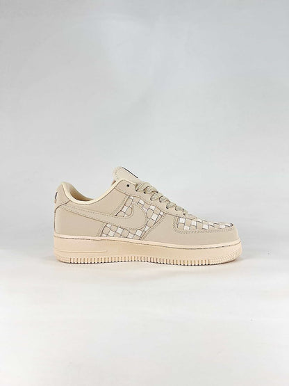 Nike Air Force 1 07 Low IM5755-100 Woven Detail Sneakers Cream White