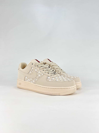 Nike Air Force 1 07 Low IM5755-100 Woven Detail Sneakers Cream White