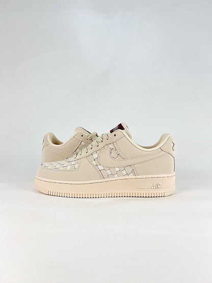 Nike Air Force 1 07 Low IM5755-100 Woven Detail Sneakers Cream White