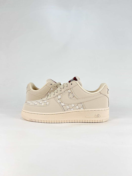 Nike Air Force 1 07 Low IM5755-100 Woven Detail Sneakers Cream White