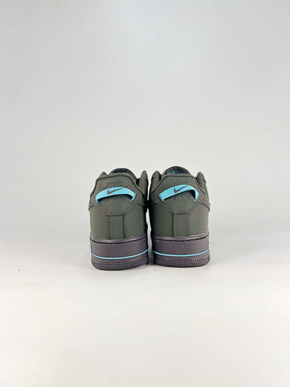 Nike Air Force 1 Low Grey Black Turquoise Air Sneakers