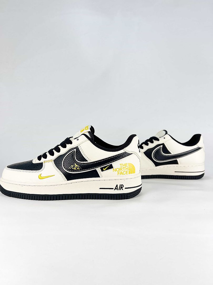 Nike x The North Face Air Force 1 07 Low JP8028-064 Co Branded Sneakers White Black Volt Yellow