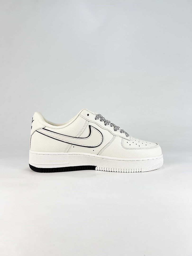 Stussy x Nike Air Force 1 Low White Black Red Air Sneakers