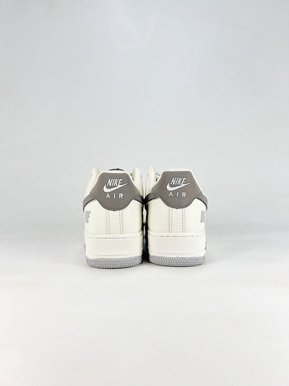 Nike Air Force 1 07 Low WY0655-124 Gray Swoosh Sneakers White Gray