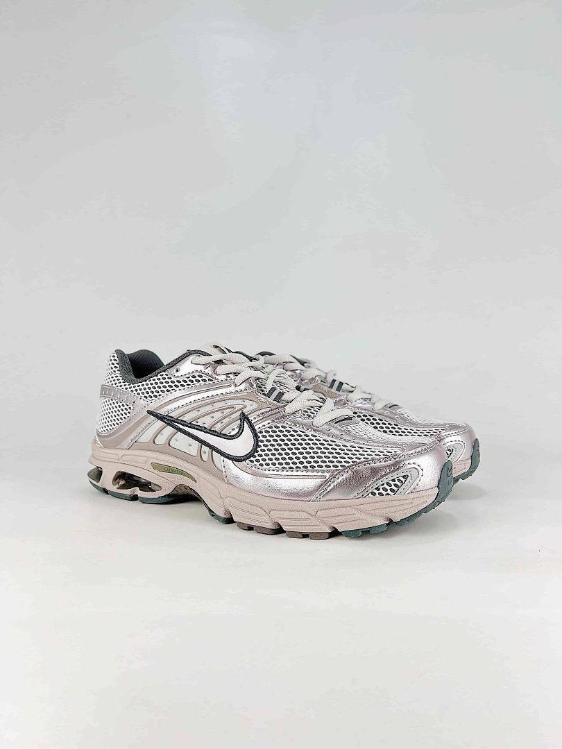 Nike Air Max Moto 2K IO7592-077 Reflective Layered Sneakers Silver White Black Pink