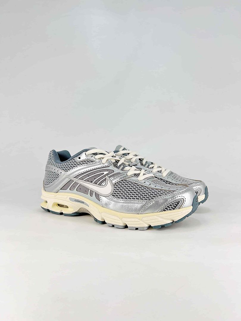 Nike Air Max Moto 2K IO7592-077 Reflective Mesh Sneakers Silver White Gray Cream