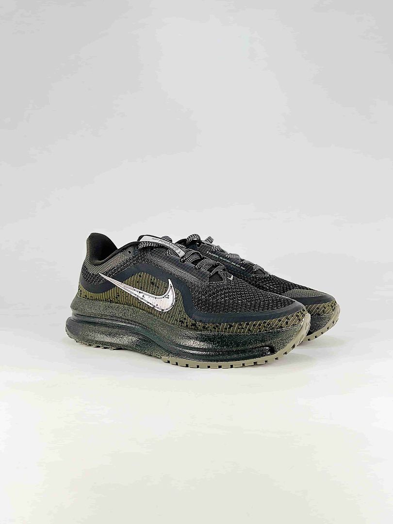 Nike Pegasus Premium IM6000-264 Reflective Mesh Sneakers Black Gray Olive