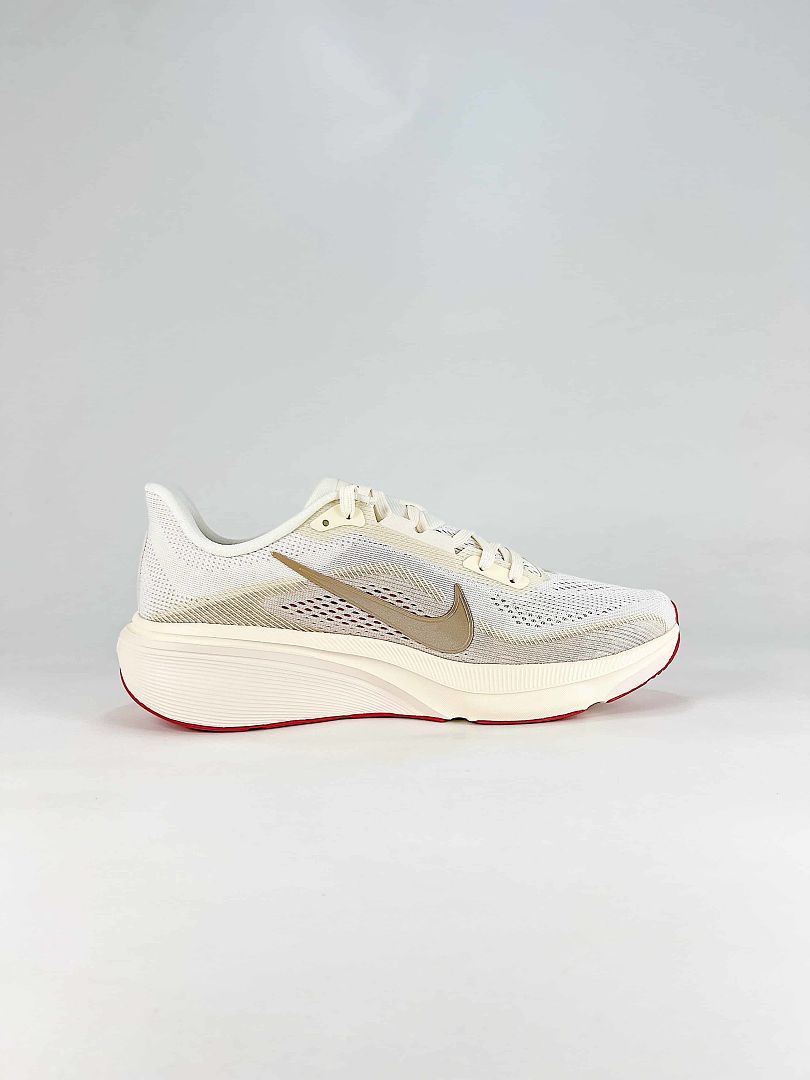Nike Air Zoom Pegasus 42 White Gold Red Running Shoes