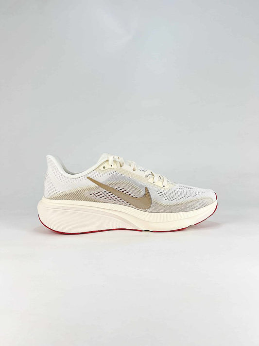 Nike Air Zoom Pegasus 42 White Gold Red Running Shoes
