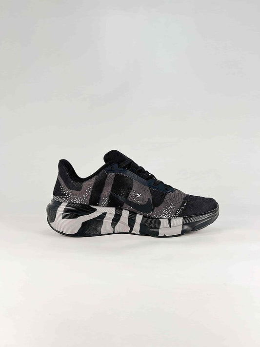 Nike Pegasus 42 IO3928-001 Speckled Graphic Sneakers Black White Silver