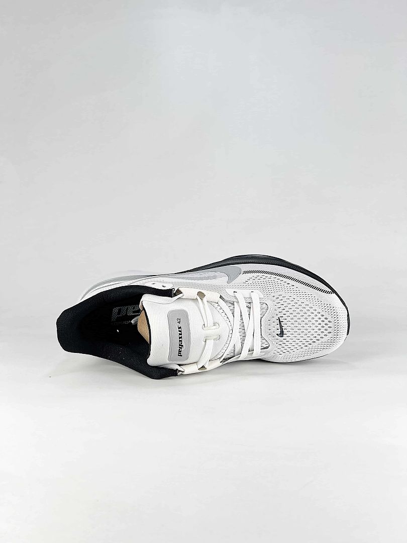 Nike Pegasus 42 II7210-100 Zoom Air Detail Sneakers White Gray Silver