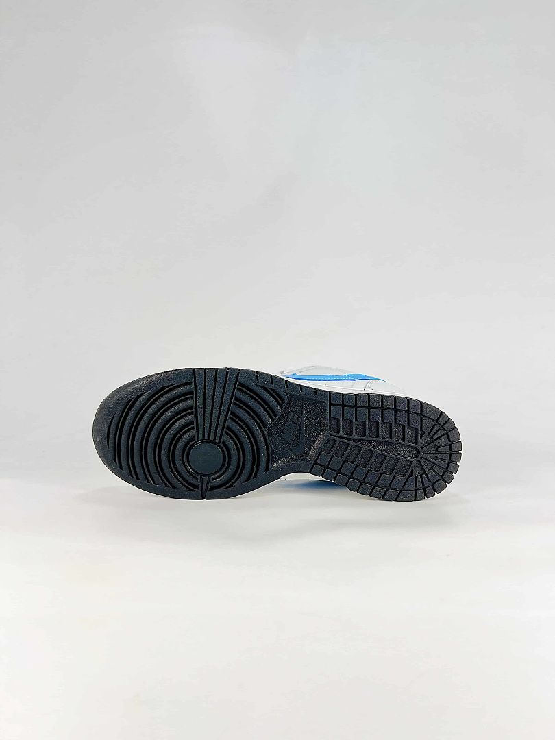 Nike Big Lux 355152-107 Graphic Detail Sneakers White Blue Black