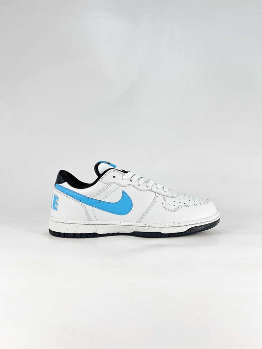 Nike Big Lux 355152-107 Graphic Detail Sneakers White Blue Black
