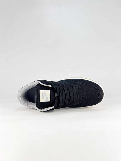 Nike Big Lux 854166-003 Contrast Swoosh Sneakers Black White Gum