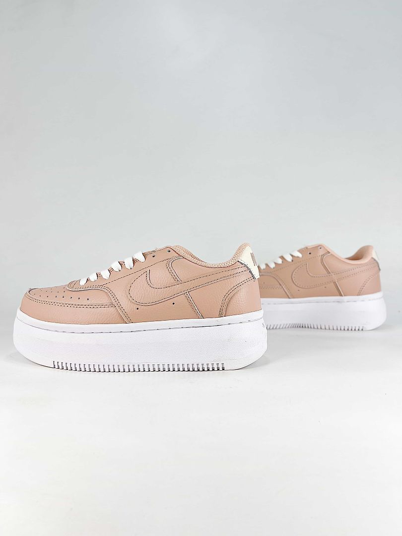 Nike Court Vision Alta Peach Sail Platform Sneakers