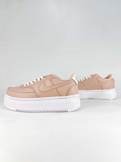 Nike Court Vision Alta Peach Sail Platform Sneakers