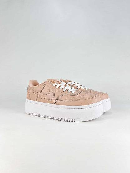 Nike Court Vision Alta Peach Sail Platform Sneakers