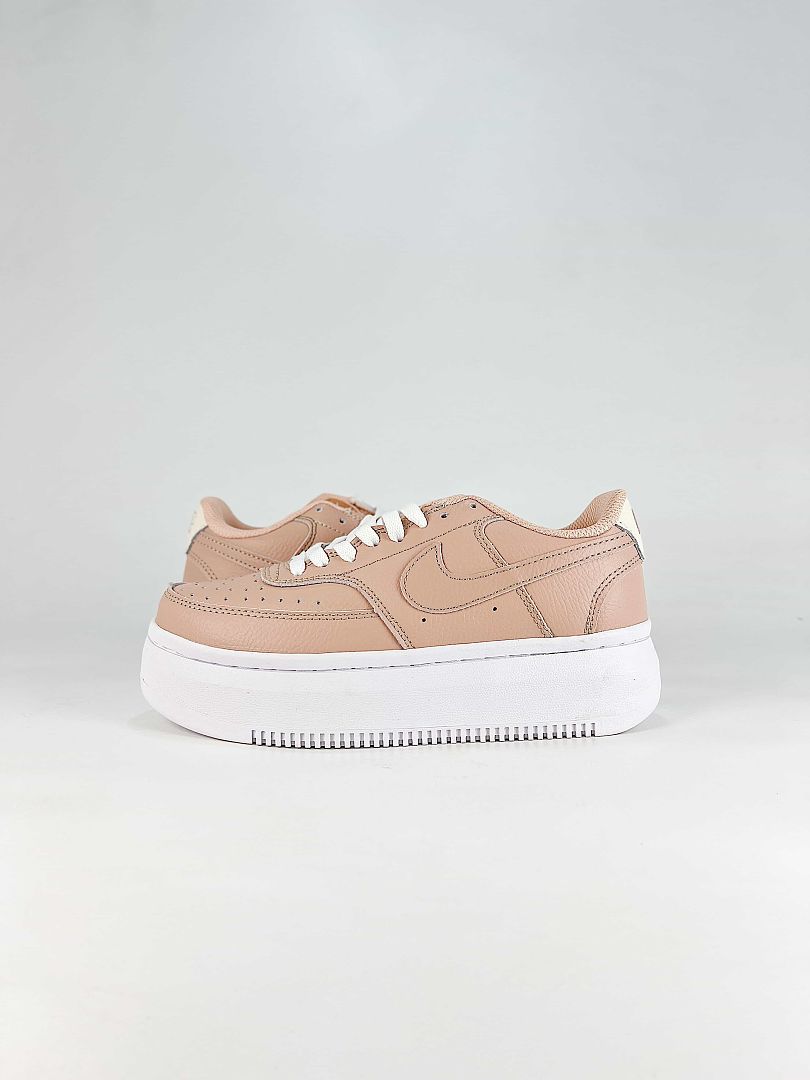 Nike Court Vision Alta Peach Sail Platform Sneakers