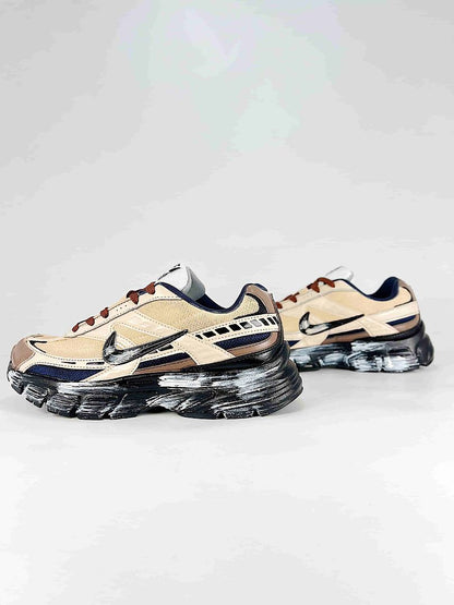 Nike Initiator 394055-102 Beige Brown Navy Black Retro Low Top Sneakers