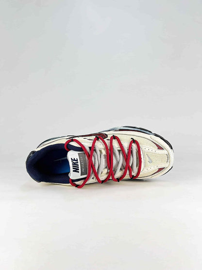 Nike Initiator HQ1183-141 Cream Burgundy Red Black Navy Detail Low Top Sneakers