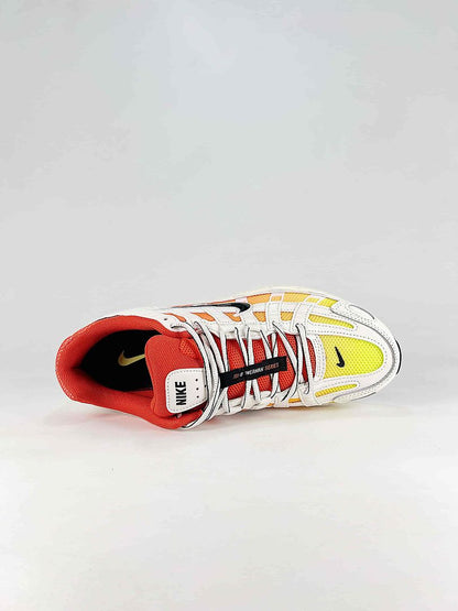Nike P-6000 CD6404-108 White Orange Red Yellow Black Retro Running Sneakers