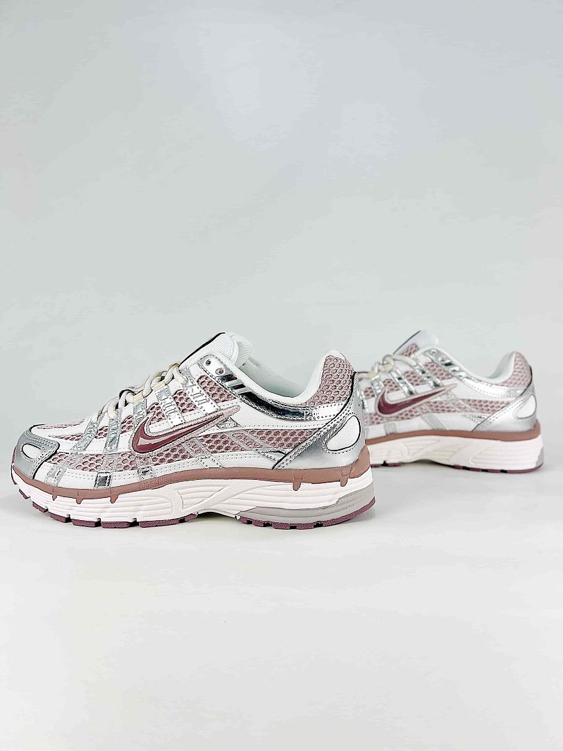Nike P6000 IB4019019 White Pink Beige Retro Running Inspired Lifestyle Sneakers