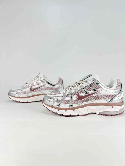 Nike P6000 IB4019019 White Pink Beige Retro Running Inspired Lifestyle Sneakers
