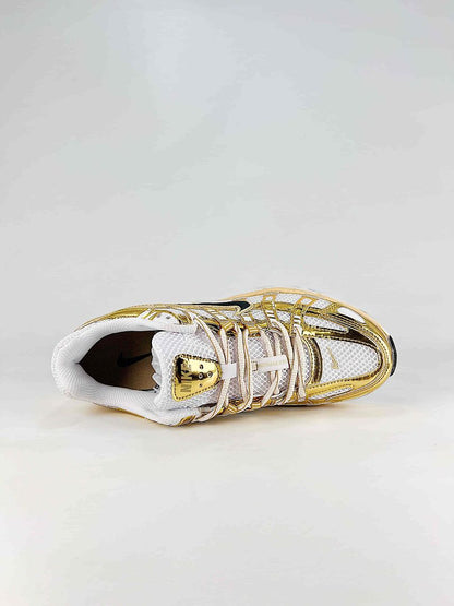 Nike P6000 IF1787100 White Gold Black Retro Running Inspired Lifestyle Sneakers