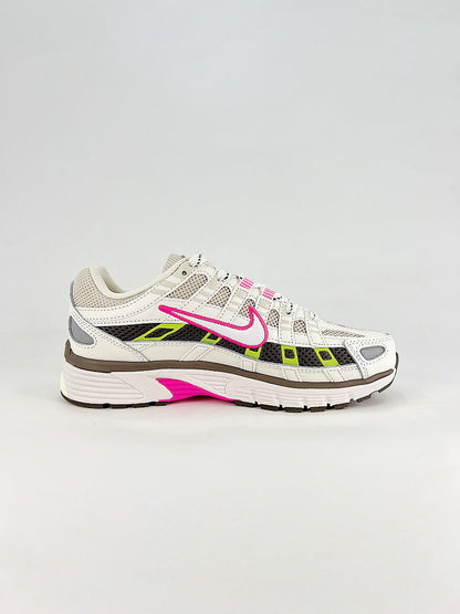 Nike P6000 IH0572030 White Pink Volt Black Retro Running Inspired Lifestyle Sneakers