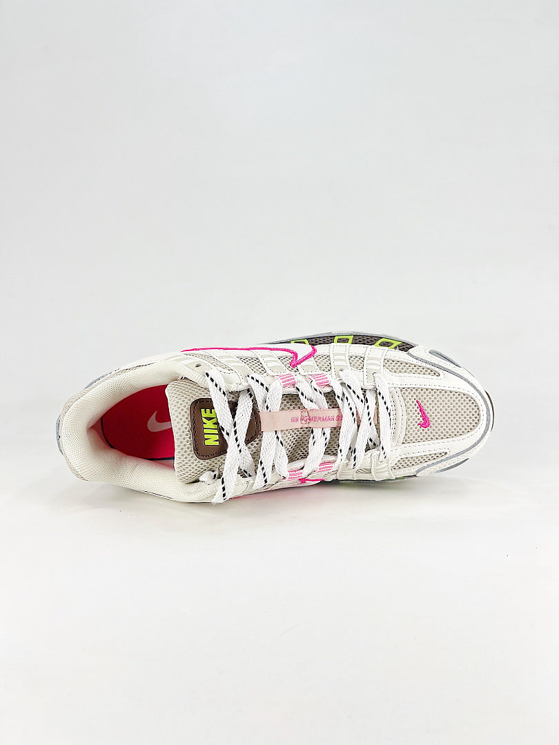 Nike P6000 IH0572030 White Pink Volt Black Retro Running Inspired Lifestyle Sneakers