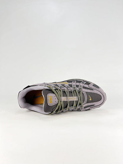 Nike P6000 IH0946201 Grey Black Yellow Retro Running Inspired Lifestyle Sneakers