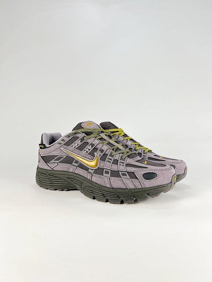 Nike P6000 IH0946201 Grey Black Yellow Retro Running Inspired Lifestyle Sneakers