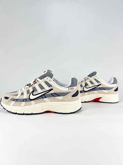 Nike P6000 IH4382200 Sail White Navy Red Retro Running Inspired Lifestyle Sneakers