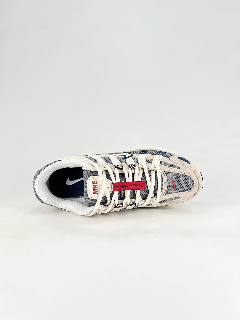 Nike P6000 IH4382200 Sail White Navy Red Retro Running Inspired Lifestyle Sneakers