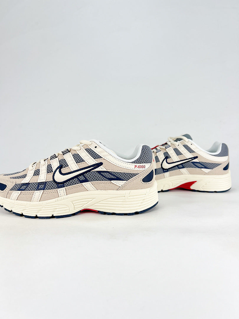 Nike P6000 IH4382200 Sail White Navy Red Retro Running Inspired Lifestyle Sneakers