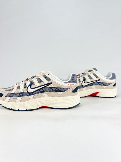Nike P6000 IH4382200 Sail White Navy Red Retro Running Inspired Lifestyle Sneakers