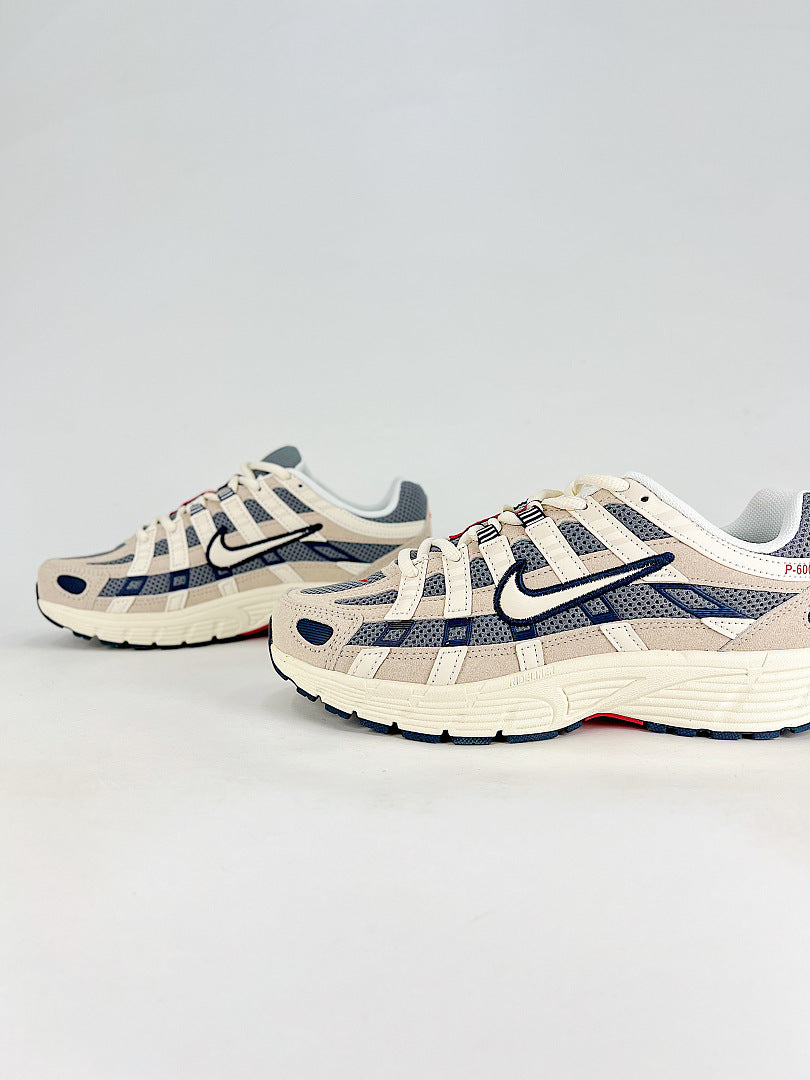 Nike P6000 IH4382200 Sail White Navy Red Retro Running Inspired Lifestyle Sneakers