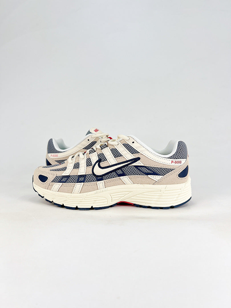 Nike P6000 IH4382200 Sail White Navy Red Retro Running Inspired Lifestyle Sneakers
