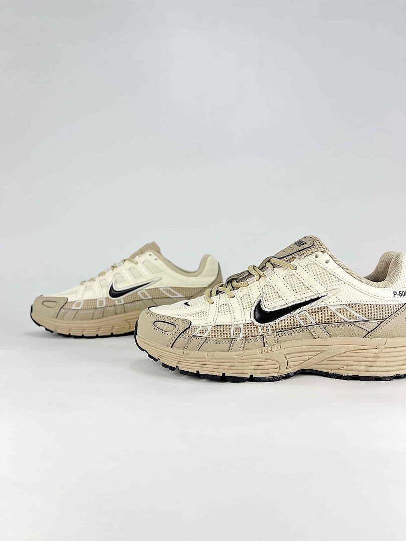 Nike P6000 IH8042100 Sail Beige Black Retro Running Inspired Lifestyle Sneakers