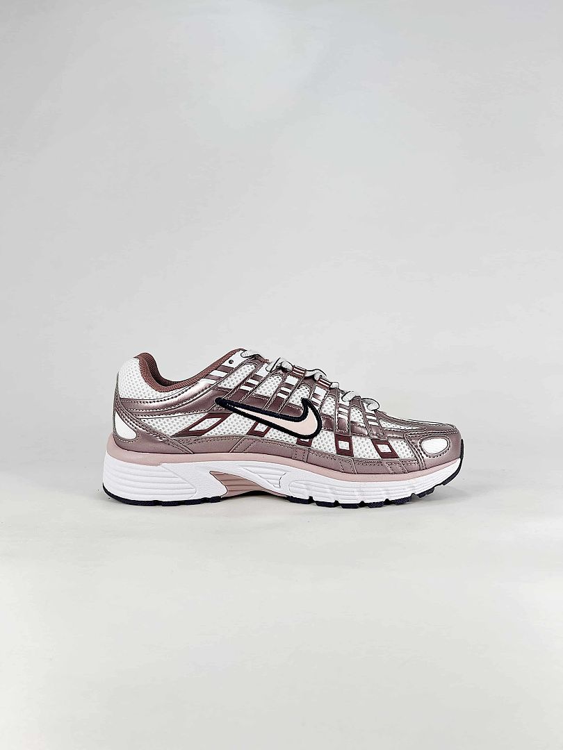 Nike P6000 IO3496103 White Silver Black Pink Retro Running Inspired Lifestyle Sneakers