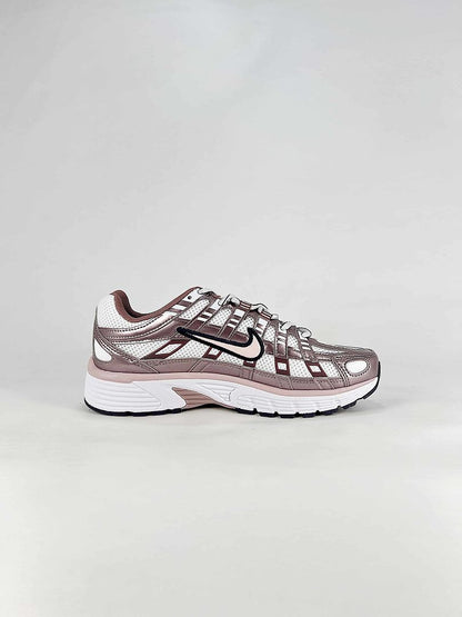 Nike P6000 IO3496103 White Silver Black Pink Retro Running Inspired Lifestyle Sneakers