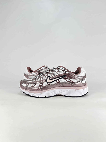 Nike P6000 IO3496103 White Silver Black Pink Retro Running Inspired Lifestyle Sneakers