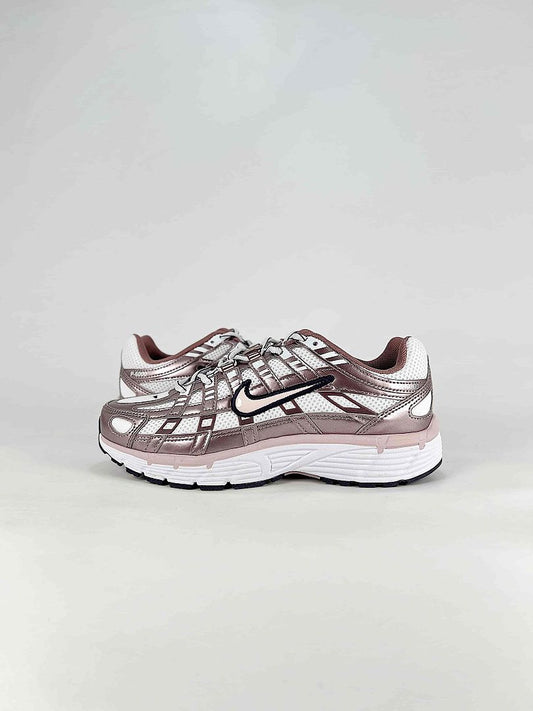 Nike P6000 IO3496103 White Silver Black Pink Retro Running Inspired Lifestyle Sneakers
