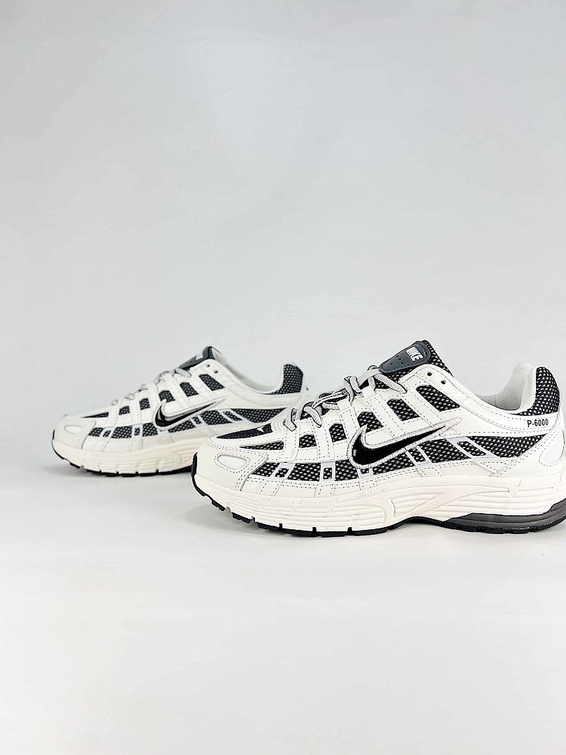 Nike P6000 IO8711101 White Black Retro Running Inspired Lifestyle Sneakers