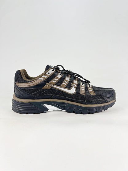 Nike P6000 IQ0298010 Black Gold Beige Retro Running Inspired Lifestyle Sneakers