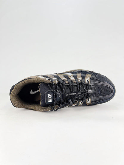 Nike P6000 IQ0298010 Black Gold Beige Retro Running Inspired Lifestyle Sneakers