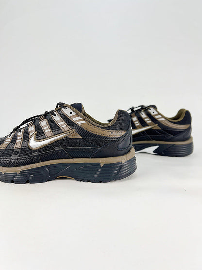 Nike P6000 IQ0298010 Black Gold Beige Retro Running Inspired Lifestyle Sneakers