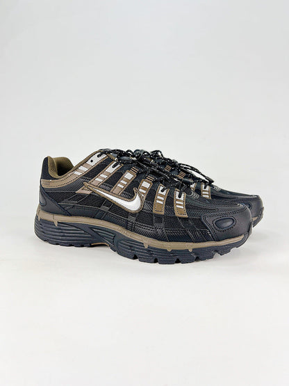 Nike P6000 IQ0298010 Black Gold Beige Retro Running Inspired Lifestyle Sneakers